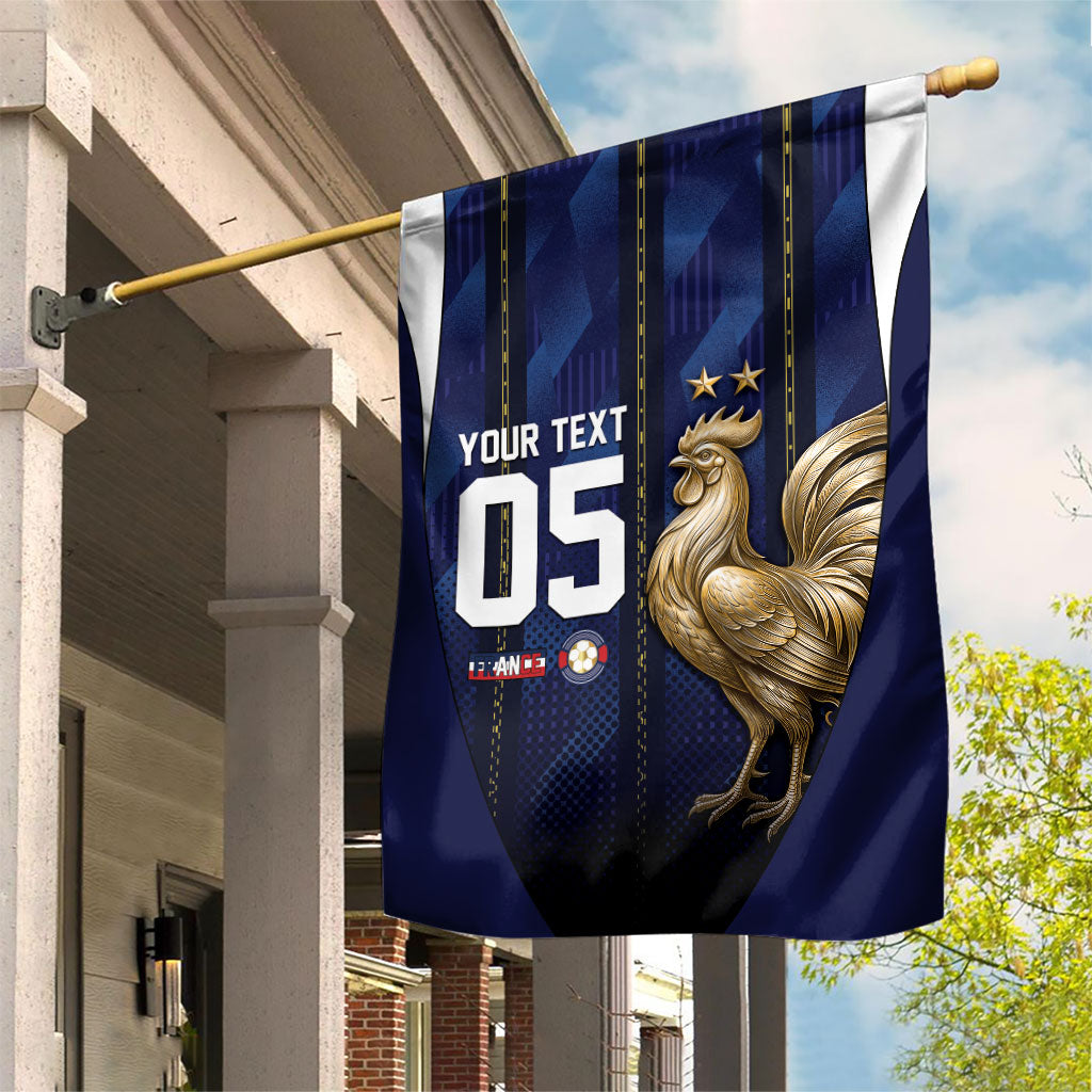 Custom France Football Garden Flag Gallic Rooster Luxury Sport Style