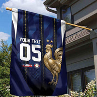 Custom France Football Garden Flag Gallic Rooster Luxury Sport Style