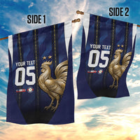 Custom France Football Garden Flag Gallic Rooster Luxury Sport Style