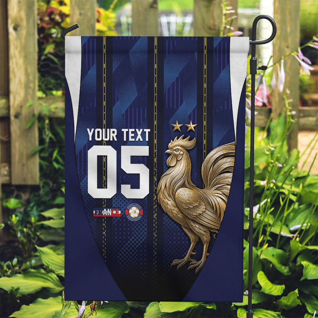 Custom France Football Garden Flag Gallic Rooster Luxury Sport Style