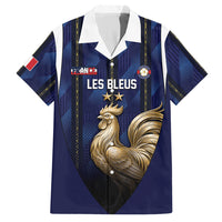 Custom France Football Hawaiian Shirt Gallic Rooster Luxury Sport Style