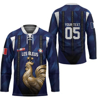 Custom France Football Hockey Jersey Gallic Rooster Luxury Sport Style