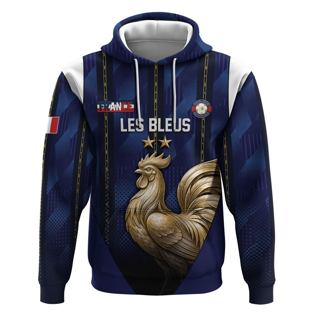 Custom France Football Hoodie Gallic Rooster Luxury Sport Style