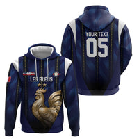 Custom France Football Hoodie Gallic Rooster Luxury Sport Style