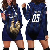 Custom France Football Hoodie Dress Gallic Rooster Luxury Sport Style