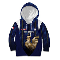 Custom France Football Kid Hoodie Gallic Rooster Luxury Sport Style