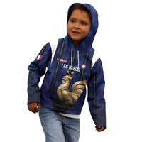 Custom France Football Kid Hoodie Gallic Rooster Luxury Sport Style