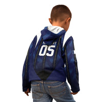 Custom France Football Kid Hoodie Gallic Rooster Luxury Sport Style