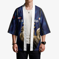 Custom France Football Kimono Gallic Rooster Luxury Sport Style