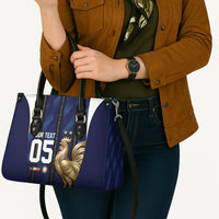 Custom France Football Leather Bag Gallic Rooster Luxury Sport Style