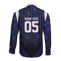 Custom France Football Long Sleeve Button Shirt Gallic Rooster Luxury Sport Style