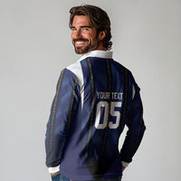 Custom France Football Long Sleeve Polo Shirt Gallic Rooster Luxury Sport Style