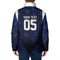 Custom France Football Padded Jacket Gallic Rooster Luxury Sport Style