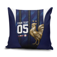 Custom France Football Pillow Cover Gallic Rooster Luxury Sport Style