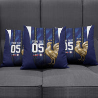 Custom France Football Pillow Cover Gallic Rooster Luxury Sport Style