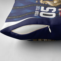 Custom France Football Pillow Cover Gallic Rooster Luxury Sport Style