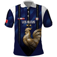 Custom France Football Polo Shirt Gallic Rooster Luxury Sport Style