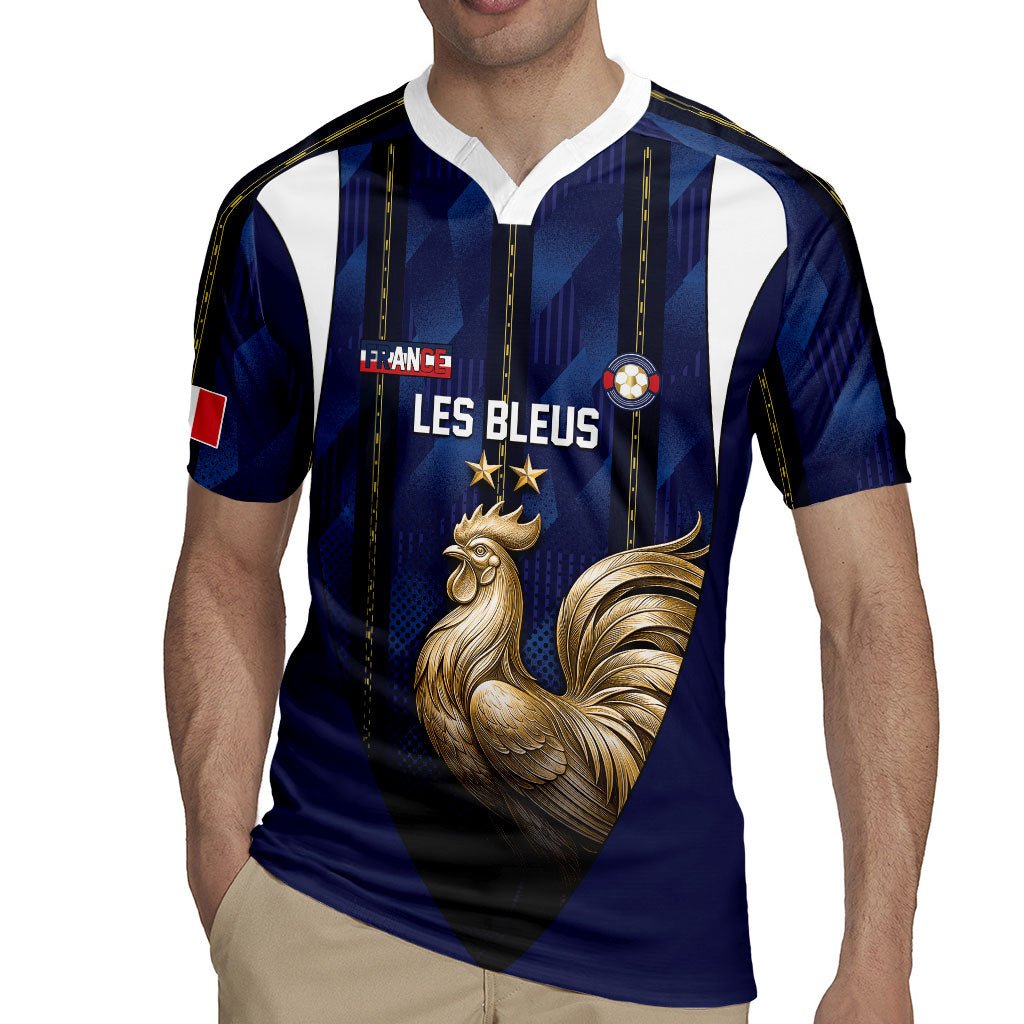 Custom France Football Rugby Jersey Gallic Rooster Luxury Sport Style