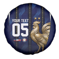 Custom France Football Spare Tire Cover Gallic Rooster Luxury Sport Style