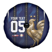 Custom France Football Spare Tire Cover Gallic Rooster Luxury Sport Style