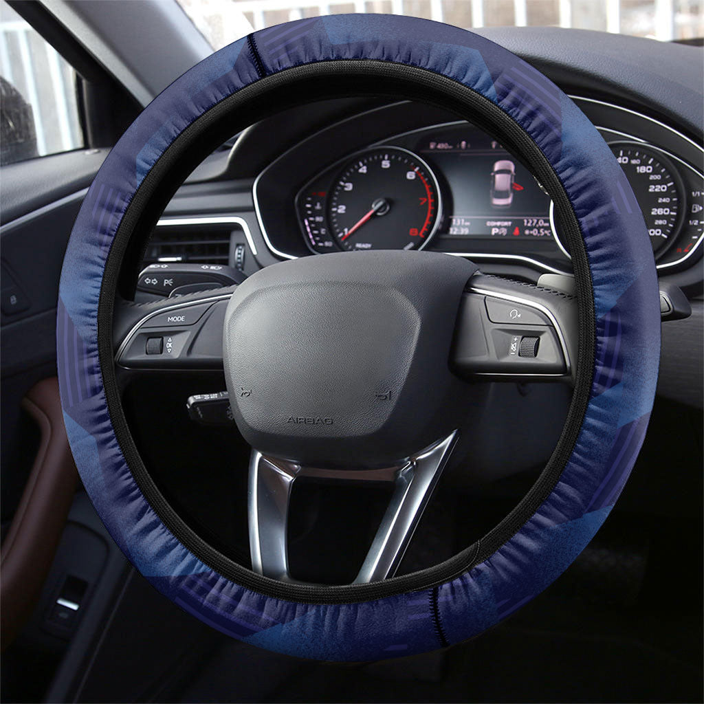 France Football Steering Wheel Cover Gallic Rooster Luxury Sport Style