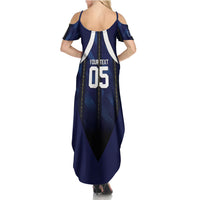 Custom France Football Summer Maxi Dress Gallic Rooster Luxury Sport Style