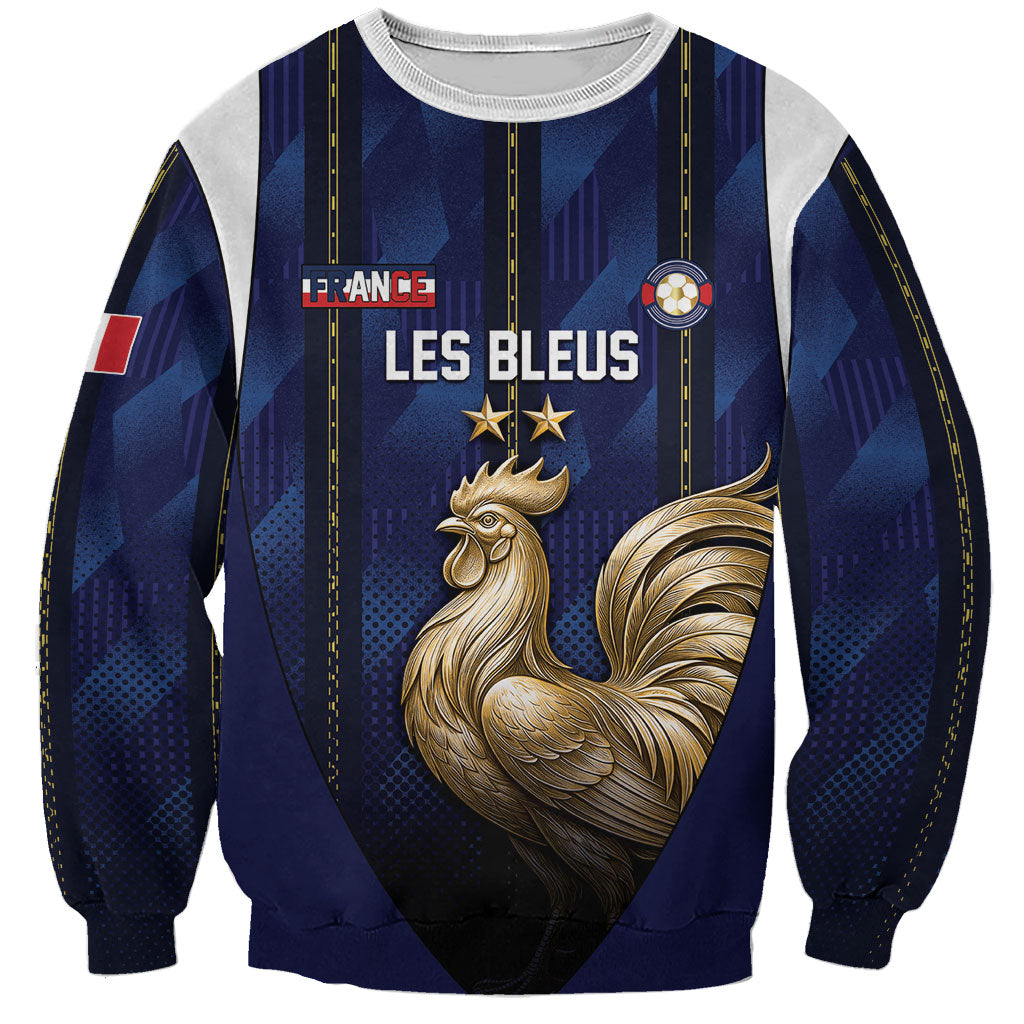 Custom France Football Sweatshirt Gallic Rooster Luxury Sport Style