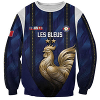 Custom France Football Sweatshirt Gallic Rooster Luxury Sport Style