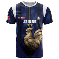 Custom France Football T Shirt Gallic Rooster Luxury Sport Style