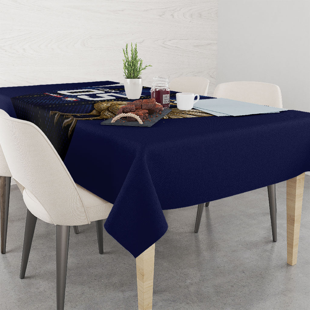 Custom France Football Tablecloth Gallic Rooster Luxury Sport Style