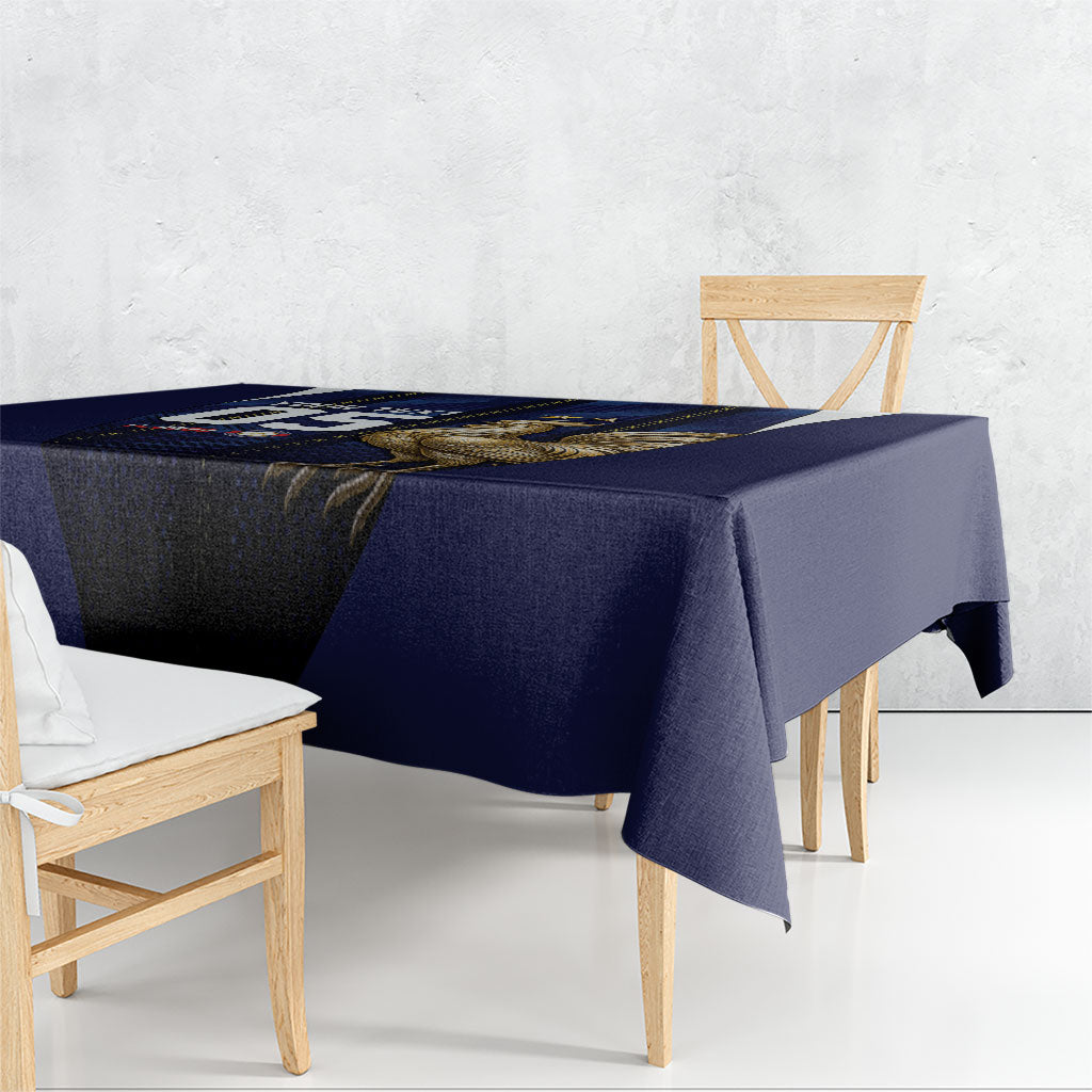 Custom France Football Tablecloth Gallic Rooster Luxury Sport Style