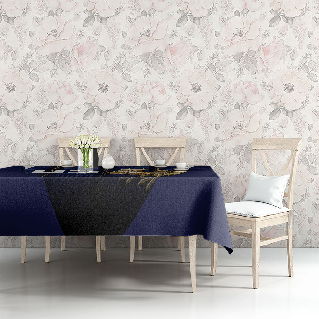 Custom France Football Tablecloth Gallic Rooster Luxury Sport Style