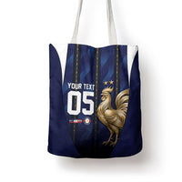 Custom France Football Tote Bag Gallic Rooster Luxury Sport Style