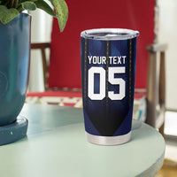 Custom France Football Tumbler Cup Gallic Rooster Luxury Sport Style