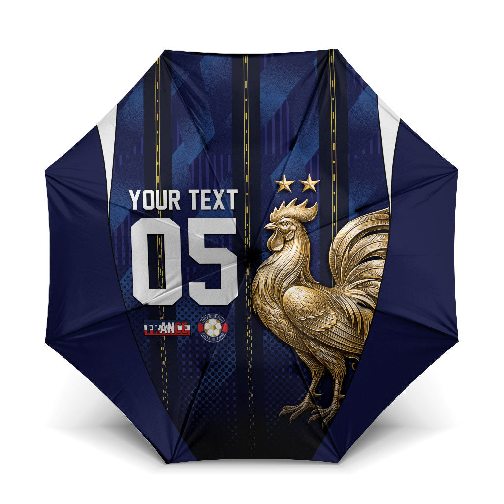Custom France Football Umbrella Gallic Rooster Luxury Sport Style