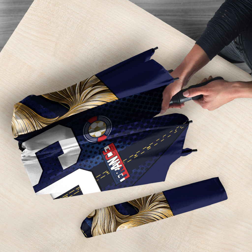 Custom France Football Umbrella Gallic Rooster Luxury Sport Style
