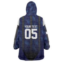 Custom France Football Wearable Blanket Hoodie Gallic Rooster Luxury Sport Style