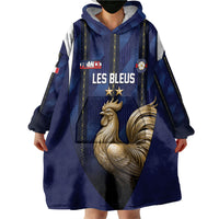 Custom France Football Wearable Blanket Hoodie Gallic Rooster Luxury Sport Style