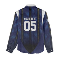 Custom France Football Women Casual Shirt Gallic Rooster Luxury Sport Style