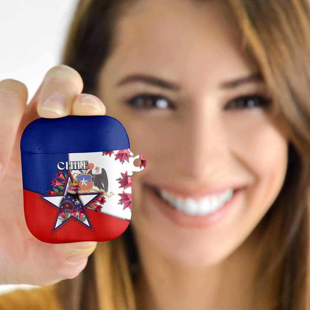 Chile AirPods Case Andean Condor With Chilean Bellflower - Wonder Print Shop