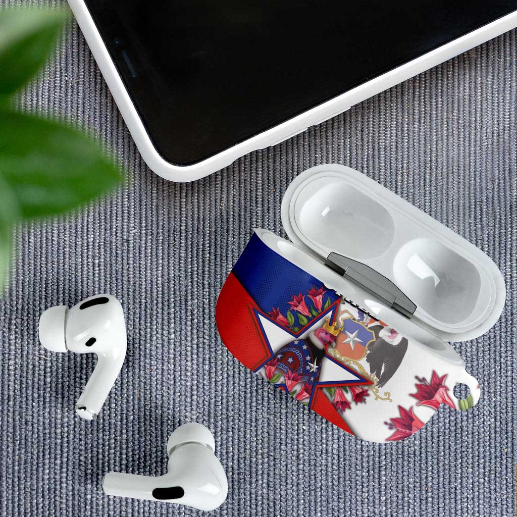 Chile AirPods Case Andean Condor With Chilean Bellflower - Wonder Print Shop