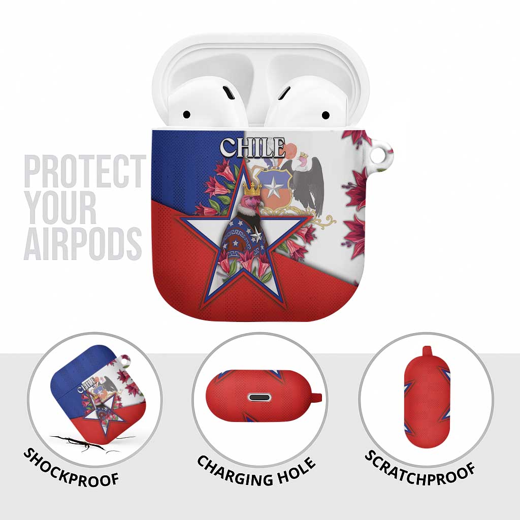 Chile AirPods Case Andean Condor With Chilean Bellflower - Wonder Print Shop