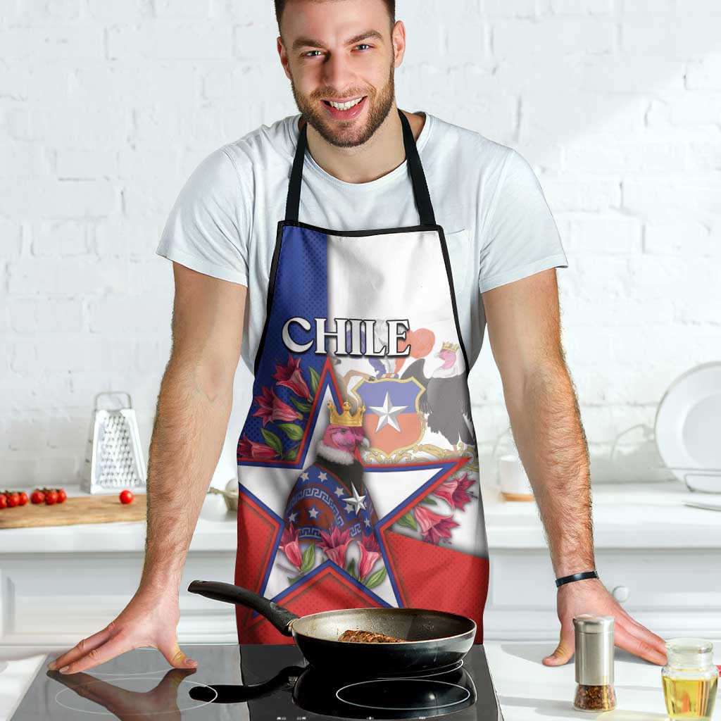 Chile Apron Andean Condor With Chilean Bellflower - Wonder Print Shop