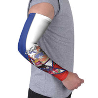 Personalized Chile Arm Sleeves Andean Condor With Chilean Bellflower - Wonder Print Shop