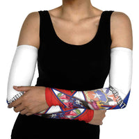 Personalized Chile Arm Sleeves Andean Condor With Chilean Bellflower - Wonder Print Shop