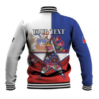 Personalized Chile Baseball Jacket Andean Condor With Chilean Bellflower - Wonder Print Shop