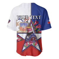 Personalized Chile Baseball Jersey Andean Condor With Chilean Bellflower - Wonder Print Shop