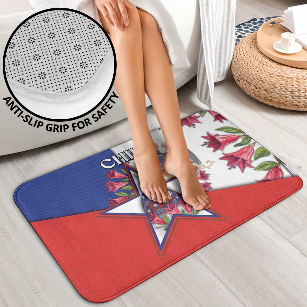 Chile Bathroom Set Andean Condor With Chilean Bellflower - Wonder Print Shop