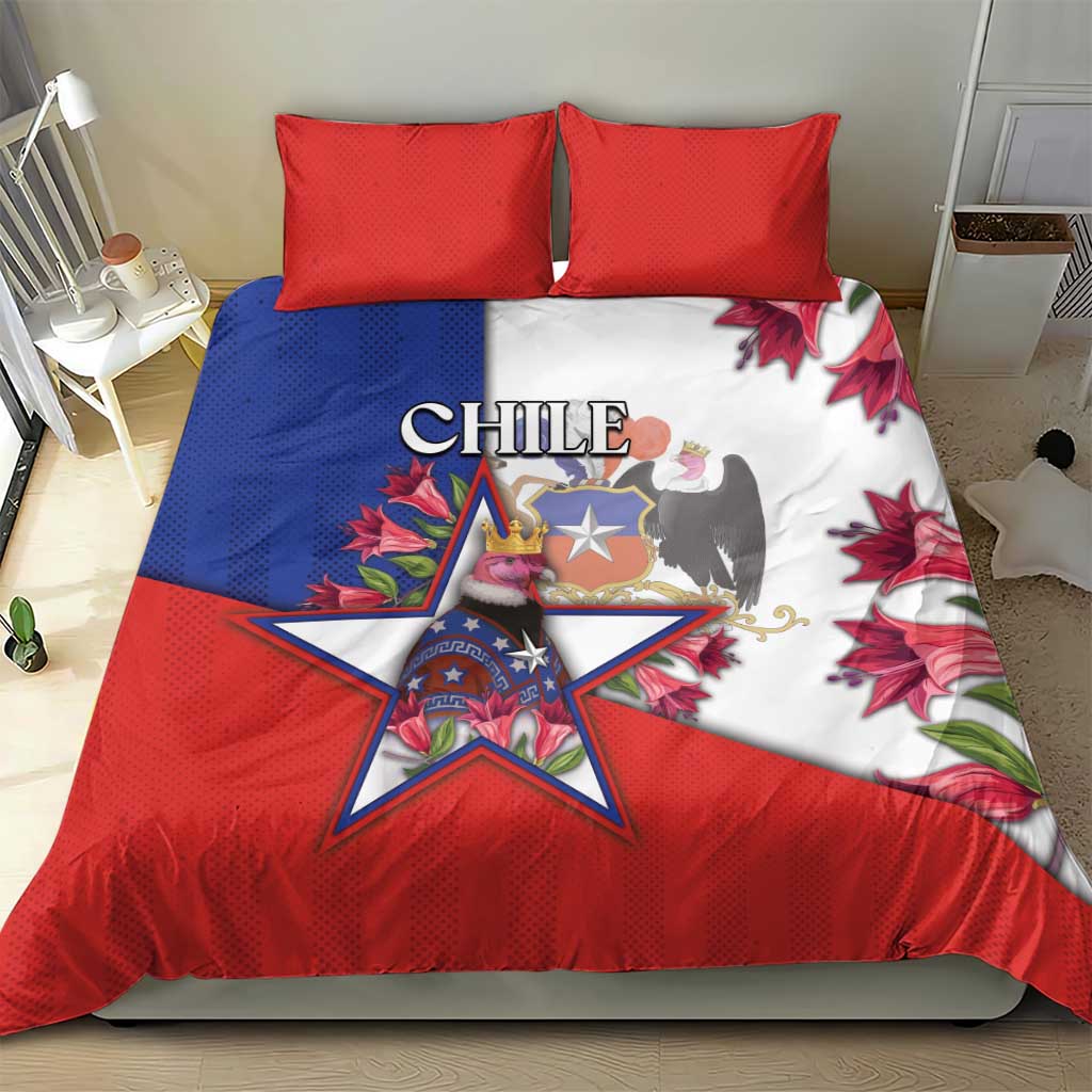 Chile Bedding Set Andean Condor With Chilean Bellflower - Wonder Print Shop