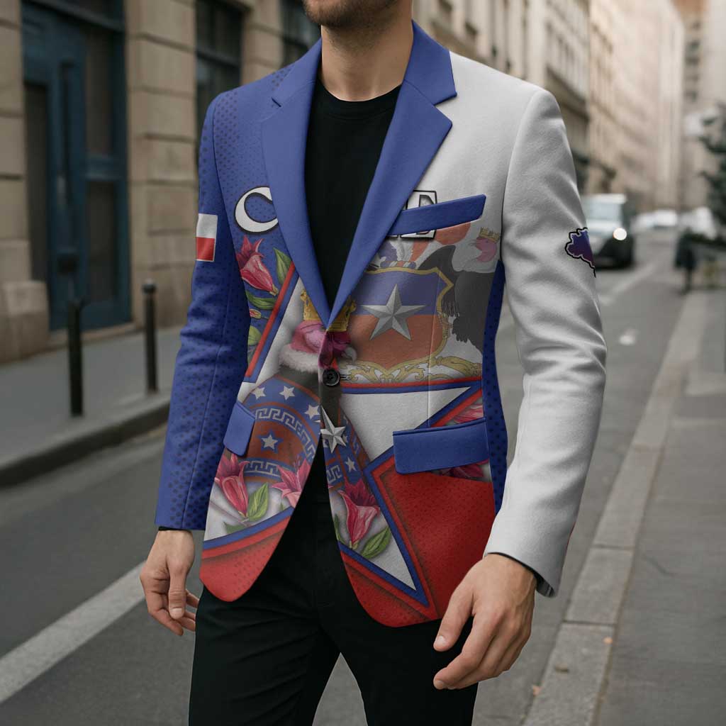 Personalized Chile Blazer Andean Condor With Chilean Bellflower - Wonder Print Shop